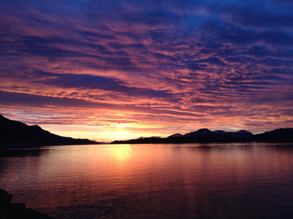 Sunset Ketchikan, Alaska 12-12-12